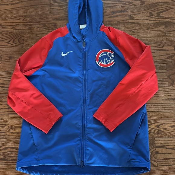Nike men’s AUTHENTIC Chicago Cubs full zip up hoodie LOGO performance jacket XL - Picture 7 of 16